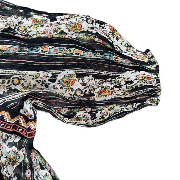 Free People Dance Magic Embroidered Tunic Dress Embroidery Mini Small Oversized - Picture 5 of 7